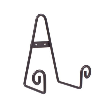 Large Scroll Plate Stand Black 21cm 4274