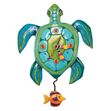 AD Clock Turtle Sup Dude 36cm P1858