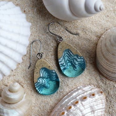 Earring Aqua Seashore Dangle 124000111